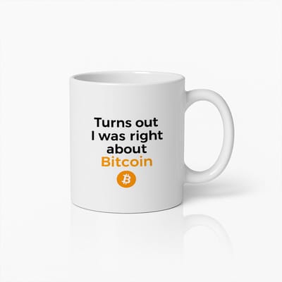 Bitcoin Mok 330ml – Blijkt dat Ik Gelijk Had over Bitcoin Koffiebeker – Cryptocurrency Cadeau voor Handelaren