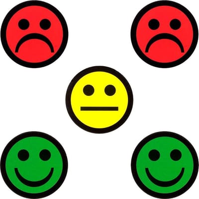 5 Smiley Magneten Mix - 2,5 cm - Whiteboard Magneten
