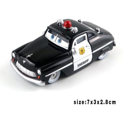 1:55 Disney Pixar Cars Finn McMissile Litchi Miles Axeirod Flo Sheriff Sarge Guido luigi legering speelgoedauto model kinderspeelgoed