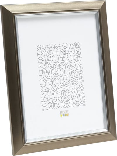Deknudt Frames fotolijst S42JD1 - zilverkleur met biesje - 9x13 cm