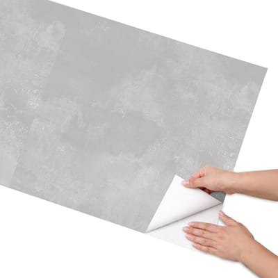 Coloray Meubel Wrap Folie - Grijs Meubelfolie - 65x130 cm - Meubel Wrap Folie Grijze achtergrond - Plakfolie Meubels - Minimalist Meubelfolie - Decoratiefolie Zelfklevend - Slaapkamer decoratie - Achtergronden en patronen