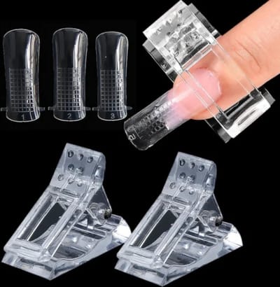 New Age Devi - Polygel klem - Dual Form Klem - Nagelklem - 5 STUKS - Nagel Clip voor het Ondersteunen van Siliconen Nagel Tips
