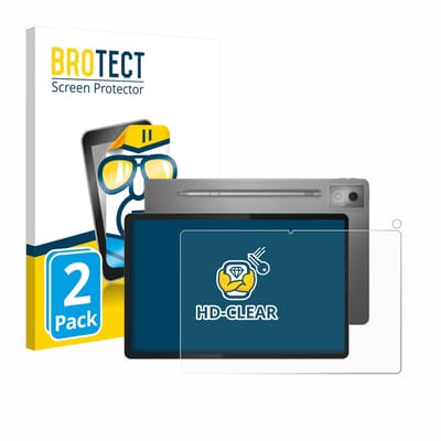 BROTECT - Screenprotector voor Lenovo Idea Tab Pro 12.7" (Voor+Camera) - Folie Beschermfolie transparant 2 Stuks