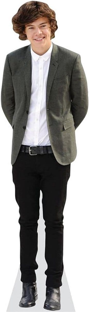 Levensgroot Kartonnen Uitsnede Man in Grijze Blazer