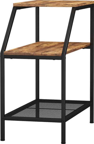 Vicco Fyrk Salontafel – 30 x 60 cm met 2 open vakken Eiken rustiek