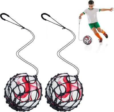 Voetbaltrainingsriem met 5 klauwen en verstelbare flexibele riem voor maat 3, 4 en 5 - handfree training voor kinderen en volwassenen