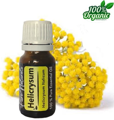 Helicryse etherische Olie 10 ml | Helicryse olie | 100% PUUR | Bio | Essentiële olie Aromatherapie | Olie diffuser | Geschikt voor inname | Pure Naturals