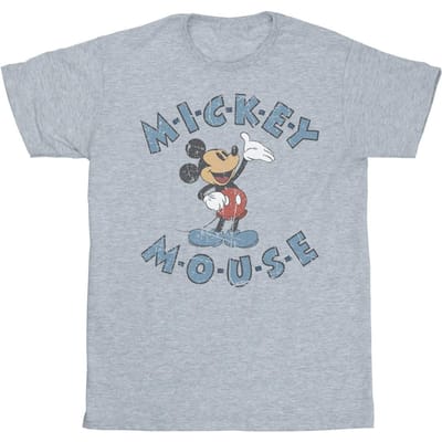 Disney Jongens Mickey Mouse Dash T-Shirt (Sportgrijs)
