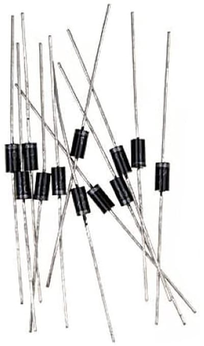 100x 1N4007 DO-41 gelijkrichterdiode 1A 1000V voor elektronische toepassingen en circuits