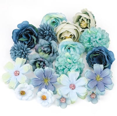 Kunstmatige Bloemhoofden 20 Stuks - Nepbloemen - Kunstbloemen - DIY Decoratie - Bruiloft/Feest - Herbruikbaar, Onderhoudsvrij