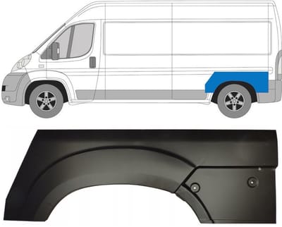 Reparatiepaneel achterspatbord voor Fiat Ducato 2006-2025 / Links