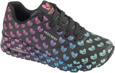 Skechers Uno - Live Colorfully, Vrouwen, Zwart, Sneakers, maat: 36