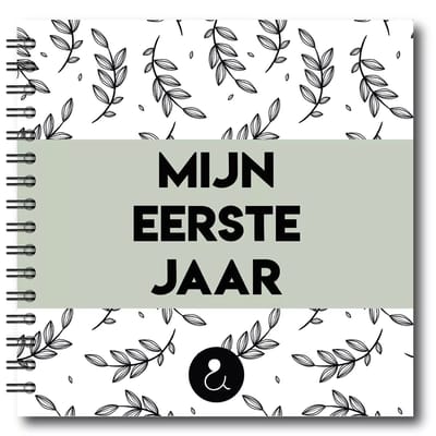 Studio Ins & Outs Babyboek 'Mijn eerste jaar' - Groen
