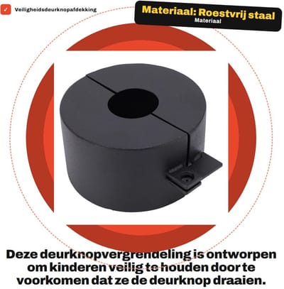 Dailygoods- Deurknopvergrendeling Veiligheidsafdekking - Deurgreepafdekking - Kinderveilige Deurknop - Eenvoudige Installatie - Elegant Ontwerp - Veelzijdig Gebruik - Deurgreep