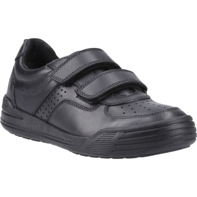 Hush Puppies Sully Leren Zwarte Schoenen Voor Jongens