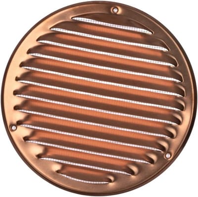 Metalen Ventilatie Rooster Ø 160mm met Insectenhor voor Toevoer en Afvoer