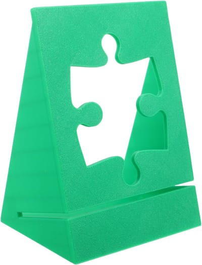 Puzzel Displaystandaard - Puzzelhouder Deksel - Puzzel Presentatie - Stabiel PLA Materiaal - 13.5 x 10 cm - Groen