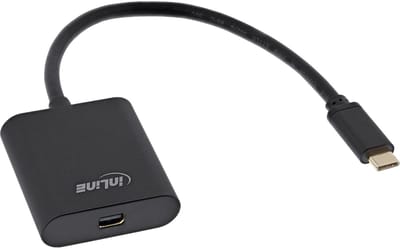 InLine® USB Display Converter, USB-C male naar Mini DisplayPort 4K/60Hz, zwart