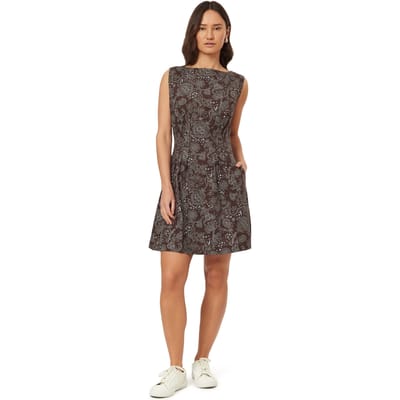 Scotch & Soda Boat Neck Dress Hot Fudge All-over Bandana Taglia: XS | Abiti Mini Outlet | Donna