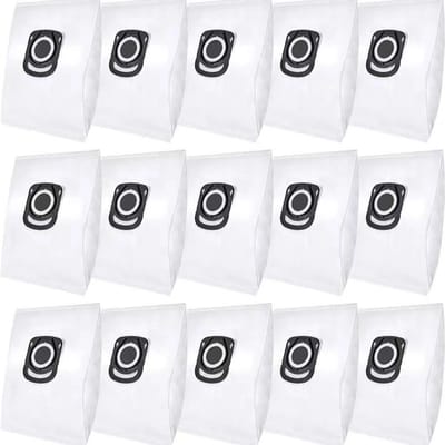 15 stuks Vervangende filterzakken - voor robotstofzuigers -compatibel met Rowenta ZR200520/540/720/ZR200540/ZR200720/RO64xx/RO63xx/RO68xx/RO39x