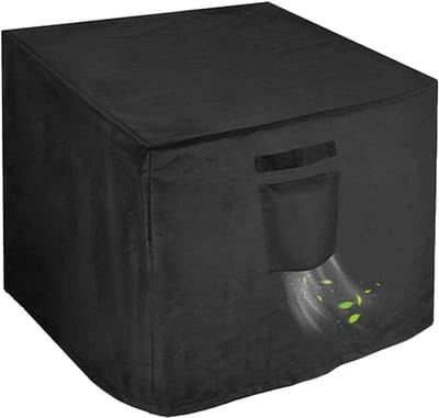 Vuurkorf Afdekhoes - Beschermhoes Buitenhaard - Buiten Leven - Waterdicht Oxford Doek - 82x82x61cm - Zwart