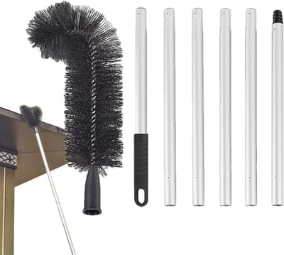 Dakgoot Reiniger - Gootborstel Telescoop - Dakgoten Schoonmaken - Veilig Vanaf de Grond - Tot 228 cm - Niet gespecificeerd
