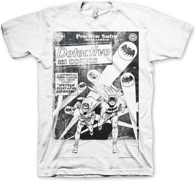 DC Comics Batman Heren Tshirt -S- Detective Comics Distressed Wit