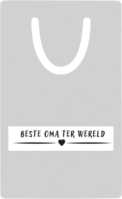 Hacebo® - Beste oma ter wereld metalen boekenlegger - Oma - grandma - leuk cadeau voor je oma Bladwijzer boekenleggers - 7.6 cm x 5cm