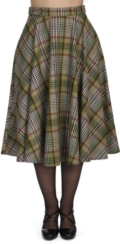 Banned - Sophia Check Rok - M - Groen