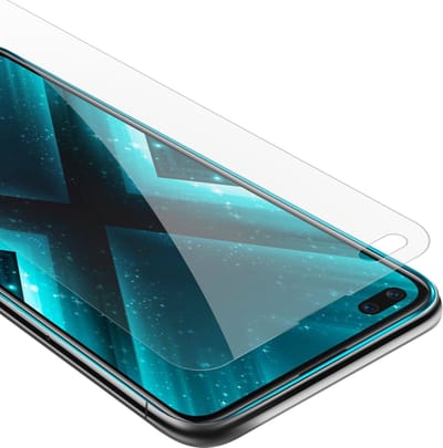 Cadorabo Screenprotector geschikt voor Realme X3 / X3 SuperZoom / X50 5G - Pantser film Beschermende film in KRISTALHELDER Geharde (Tempered) display beschermglas in 9H hardheid met 3D Touch