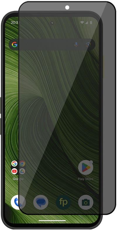 Privacy Screenprotector geschikt voor Fairphone 6 - Volledig Dekkend Glas Screen Protector