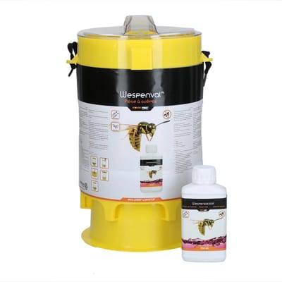 Knock Pest Control Wespenval XL - Ongediertewering - Bestrijding tegen wespen - Wespenvanger met zeer groot vangreservoir - Incl Wespenlokstof