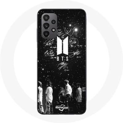 Hoesje - BTS - Samsung Galaxy A23 5G - Flexibel - Zwart - BTS Leden