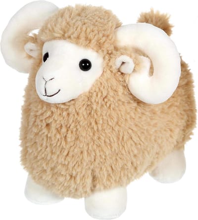 Pluchen Ram Speelgoed Knuffel Beige Multicolor 30 cm
