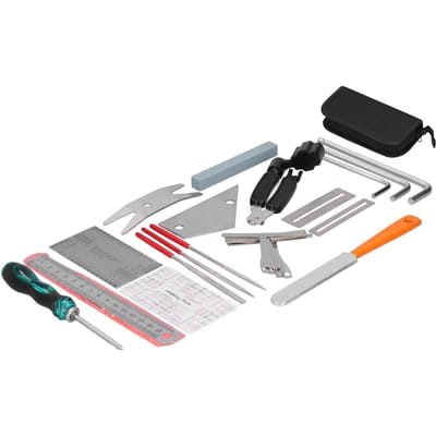 Outils de réparation de guitare Fichier poli Acier inoxydable Kit de mesure et de réglage d'instruments de musique gray