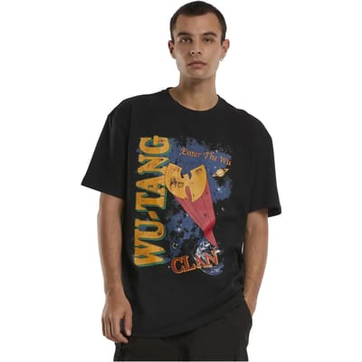 Mister Tee Wu-Tang Clan - Enter the Wu Oversize Heren T-shirt - XXL - Zwart