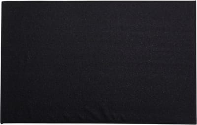 6x Rechthoekige glitter placemats/onderleggers zwart 44 x 29 cm - Diner/kerstdiner placemats