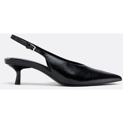 Stradivarius Schoenen met V-hals en kitten heel  Zwart 35