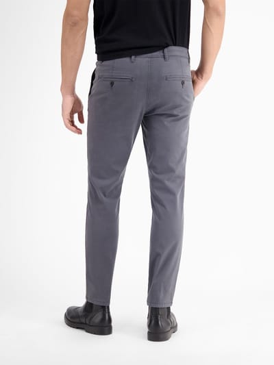LERROS Basic chino van gestructureerde stof, slim fit , Maat: W34_L32 , Kleur: DARK GRAPHITE , 80% katoen, 17% lyocell, 3% elastaan