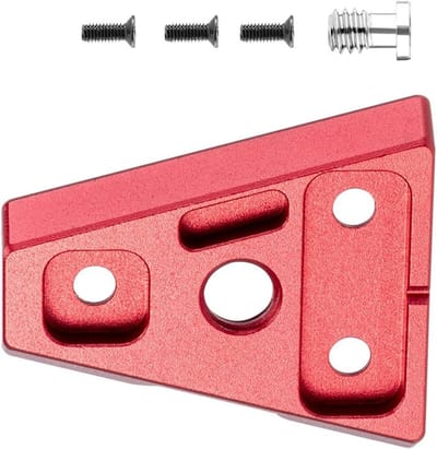 Accuplaat V-Lock - Batterij Connector - Stroomtoevoer Video - Metaallegering - 6x5x1 cm - Zwart