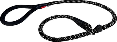 KONG Hondenlijn One Size - hondenriem met veel comfort - gewatteerd en reflecterend - 1,5 meter lang - zwart
