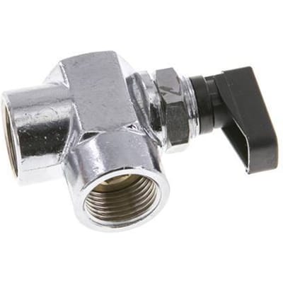 G 3/8 inch Compacte 2-Weg Haakse Kogelkraan Messing - BL2BC-MAN-SD-038