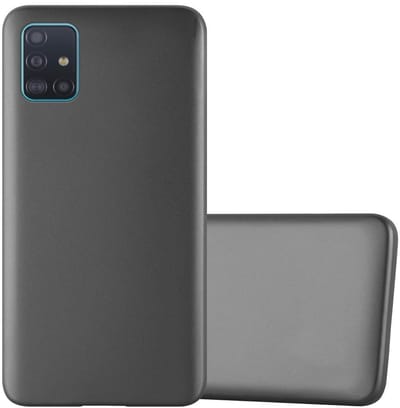 Cadorabo Hoesje geschikt voor Samsung Galaxy A51 4G / M40s in METALLIC GRIJS - Beschermhoes gemaakt van flexibel TPU silicone Case Cover