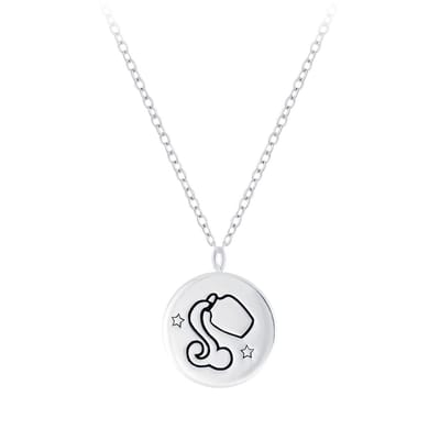 Joy|S - Zilveren sterrenbeeld Aquarius Waterman hanger met ketting