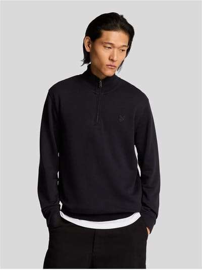 Lyle & Scott - Trui Zwart Lyle&scott Superfine Quarter Zip Sweaters Zwart Ml2258ton
