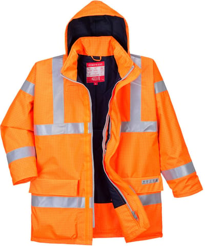 Portwest Bizflame Regen Hi-Vis Ademende en Antistatisch FR Jack S778 - Oranje - S