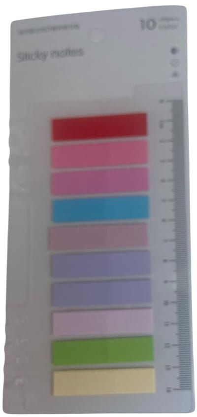 Index Tabs 200 tabs/stickers – 10 kleuren sticky notes – Markeertabs en memoblaadjes – Leuk kerstcadeau, sinterklaascadeau of schoencadeau voor hem en haar – Cadeaus onder €10 – Perfect voor bullet journal en boek annotatie