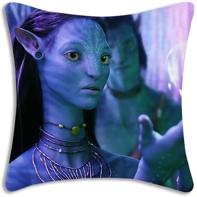 Avatar Water Weg Kussenhoezen Cartoon Sofa Decoratief Huis Dubbelzijdig Bedrukt Kort Pluche Schattige Kussenhoes Peach skin 30*30(CM)-1Pcs