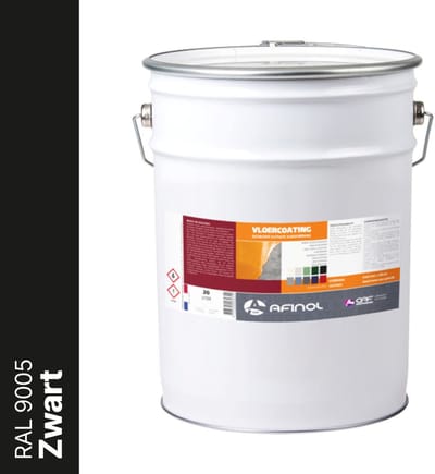 Afinol Vloercoating Zwart (RAL 9005) 20 liter