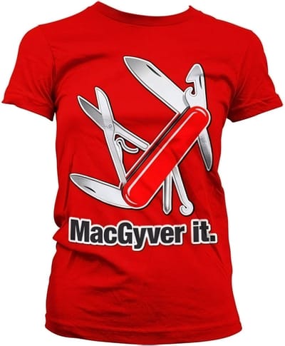 MacGyver Dames Tshirt -S- MacGyver It Rood